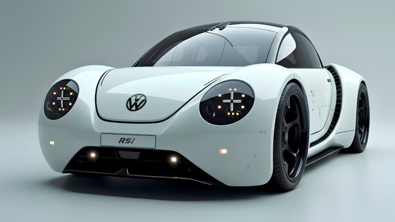 Volkswagen Beetle RSi Concept Car – Stylish White Retro Meets Future Innovation