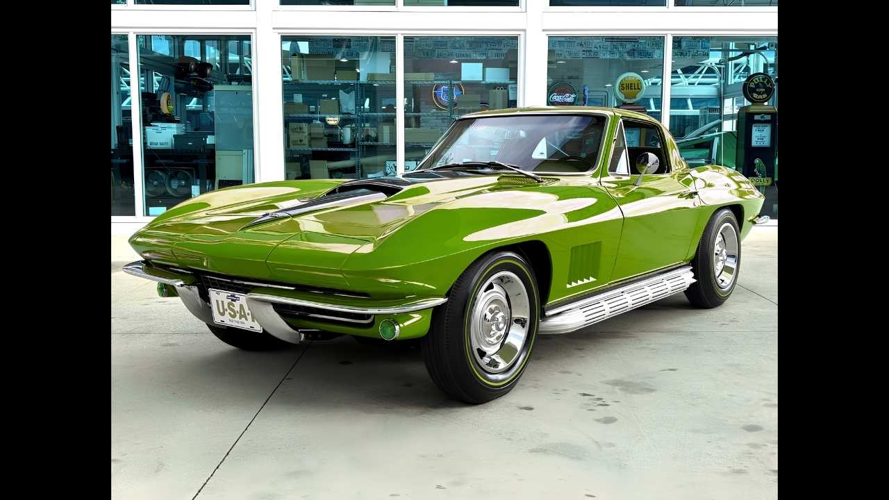 1967 Chevrolet Corvette Sting Ray Classic Sports Car – Iconic American Muscle Coupe with Powerful V8 Performance and Timeless Vintage Style