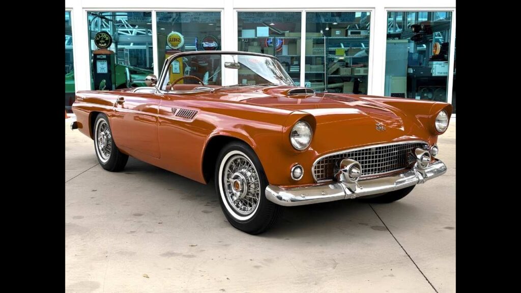 1955 Ford Thunderbird Base Classic Convertible – Iconic American Luxury Sports Car with Timeless Style, Smooth V8 Performance, and Vintage Elegance