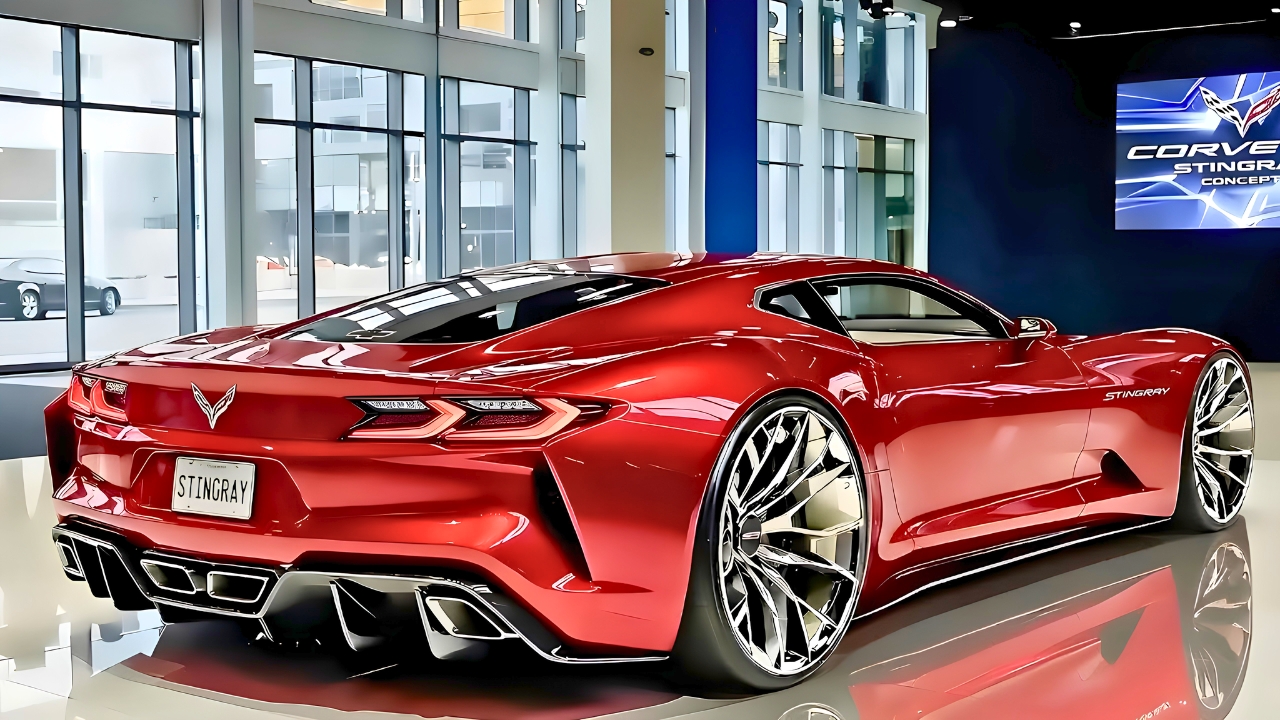 The New Chevrolet Corvette Stingray Concept – A Modern American Supercar with Classic Muscle Car Styling and Future Performance Design